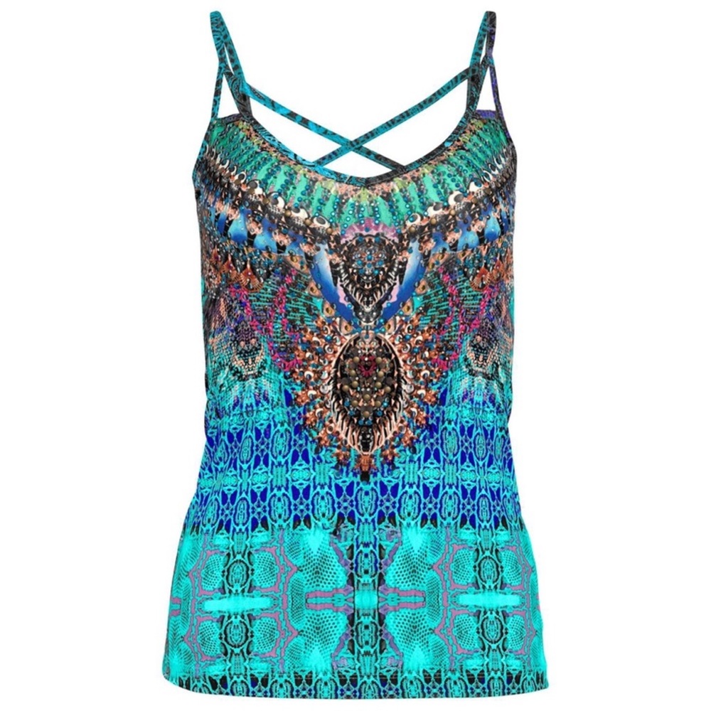 Venus! Multicolor Strappy Women's Top
